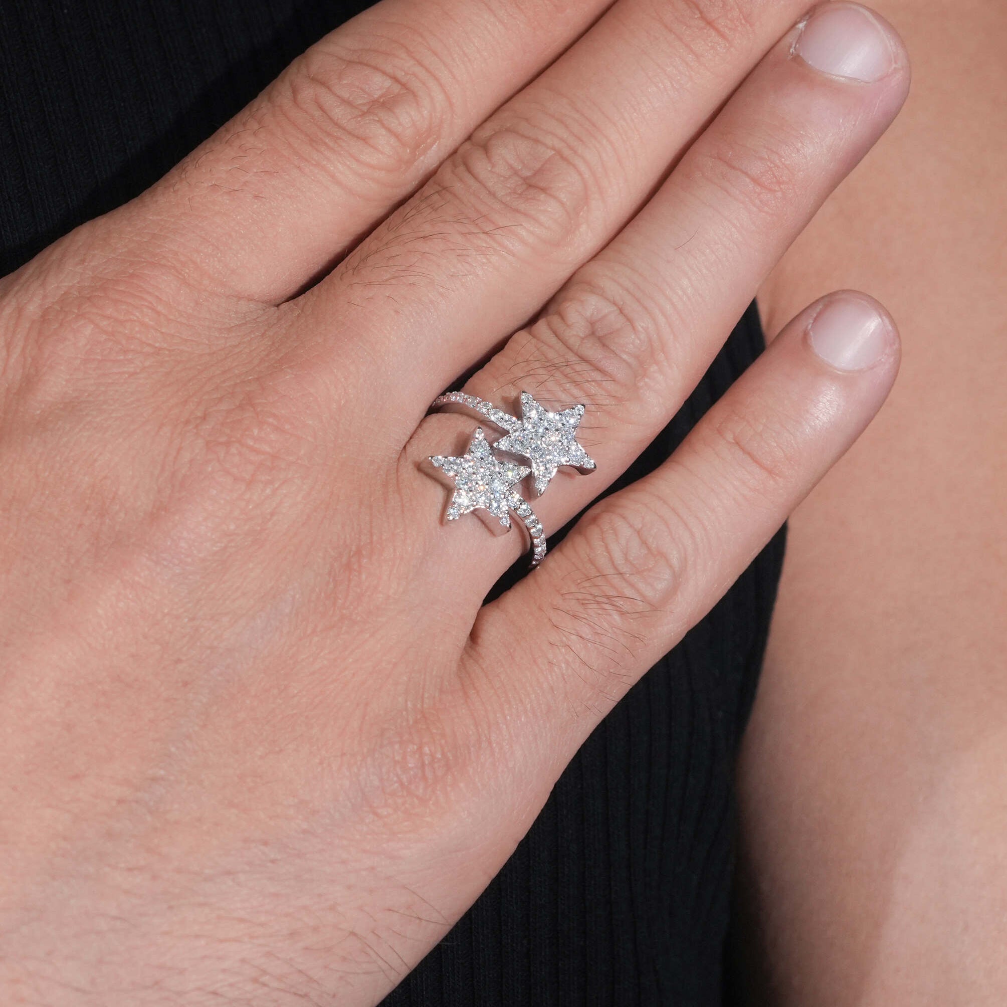 Star Cross Over Ring