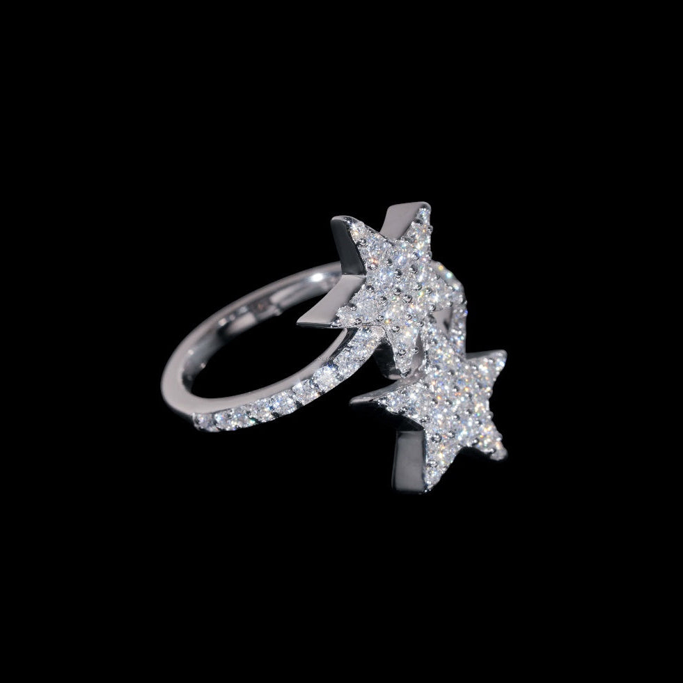 Star Cross Over Ring