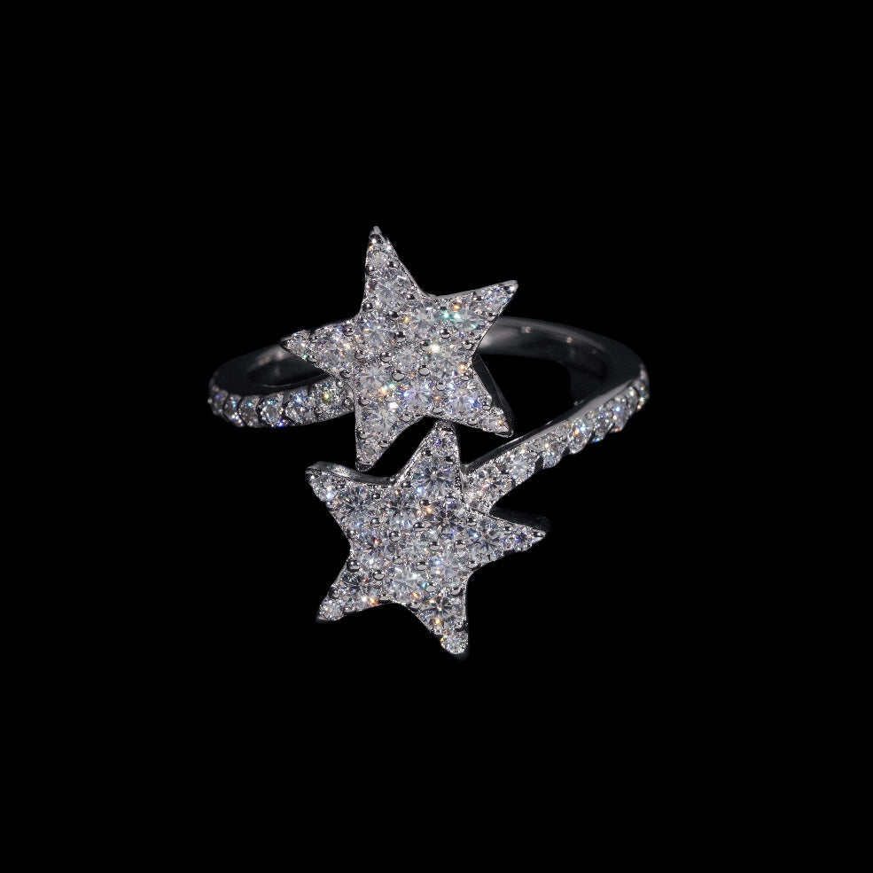 Star Cross Over Ring